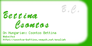 bettina csontos business card